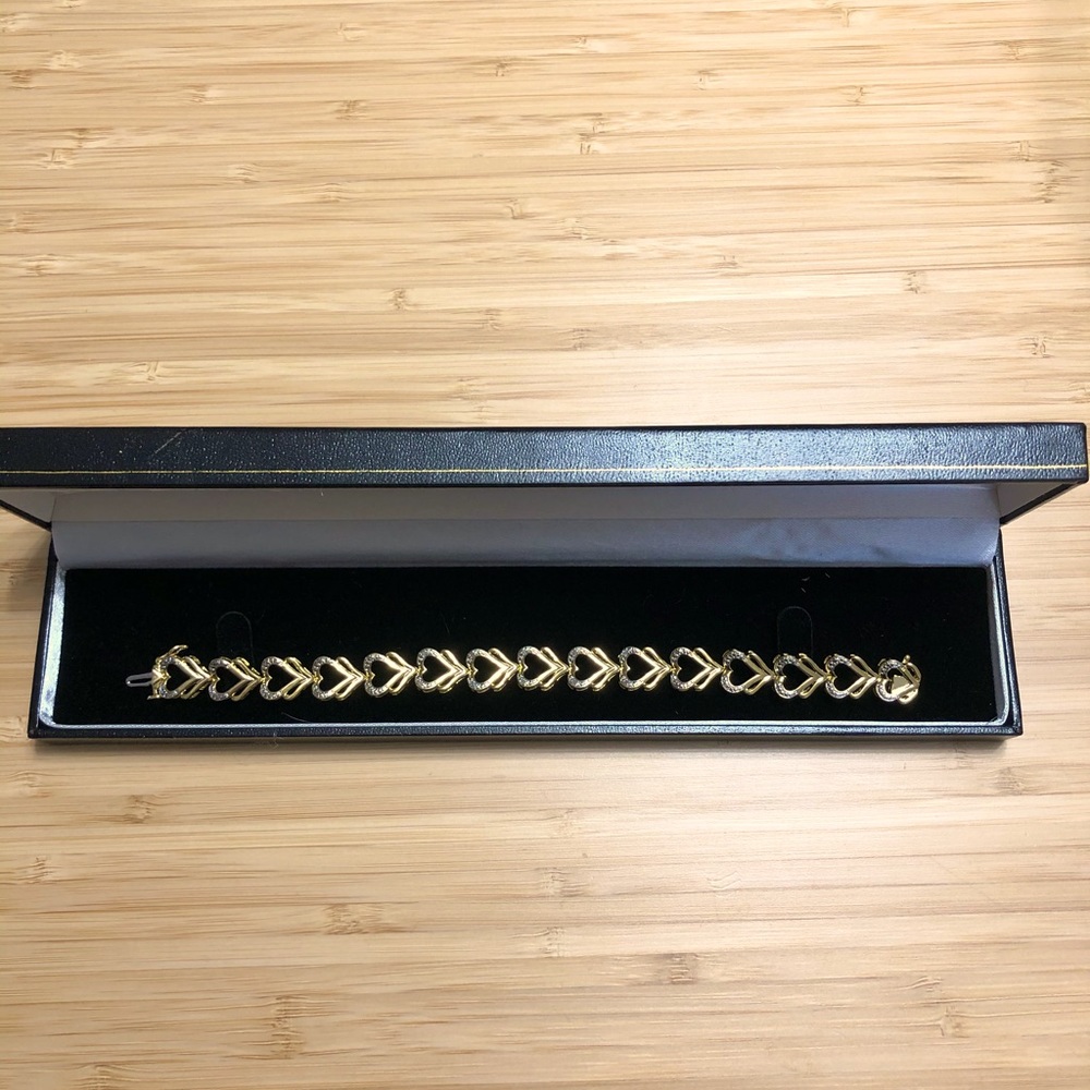 Diamond Accent Heart Bracelet
